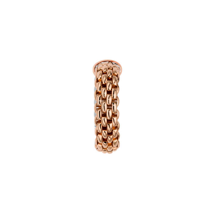 Bicolour Flex'it Rose and White Gold Ring; Medium