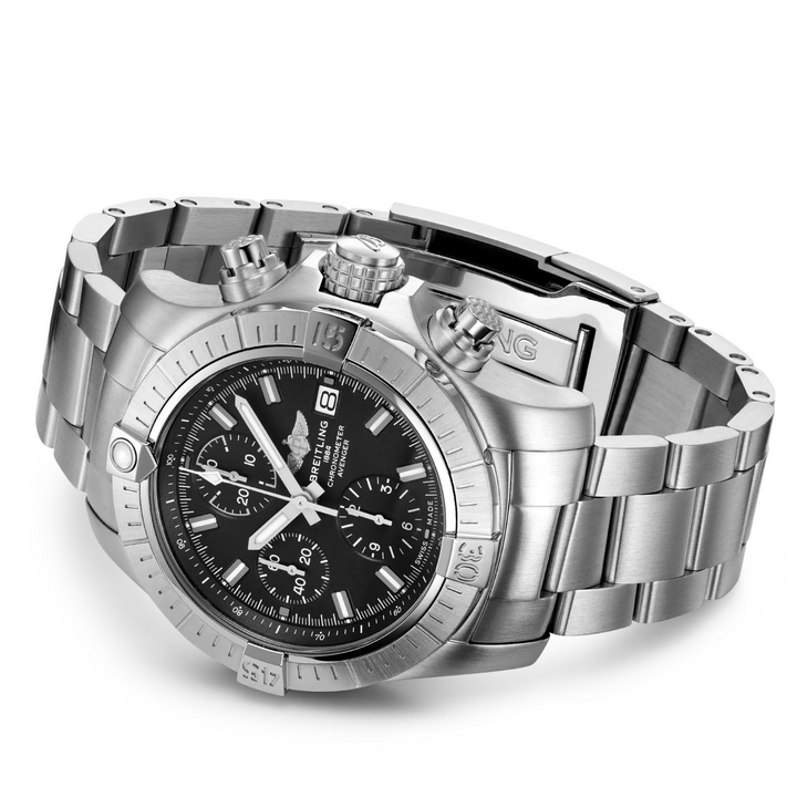 Avenger Chronograph Black Dial 43MM Watch