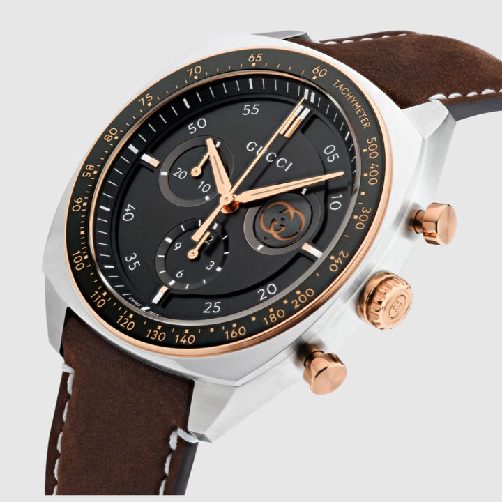 Interlocking G Black Chronograph 41MM Watch