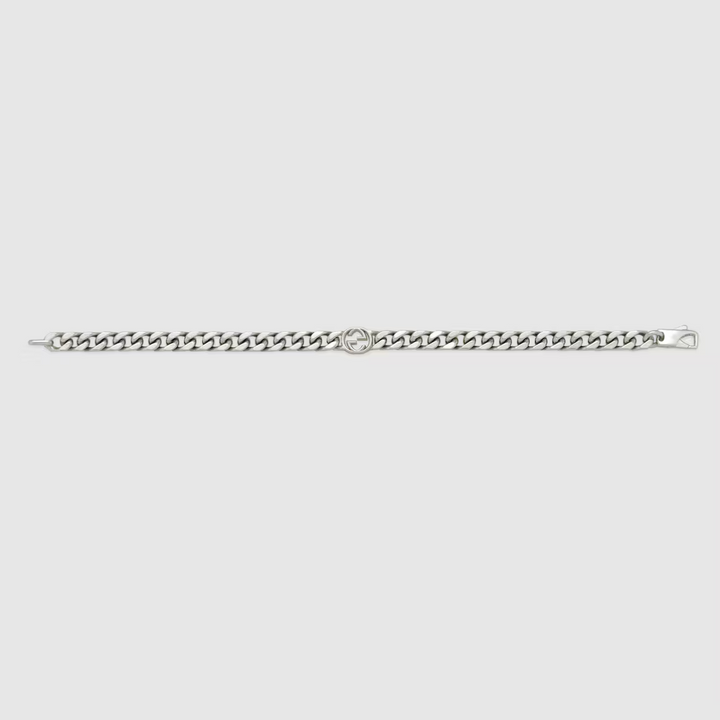 Interlocking GG Silver Bracelet