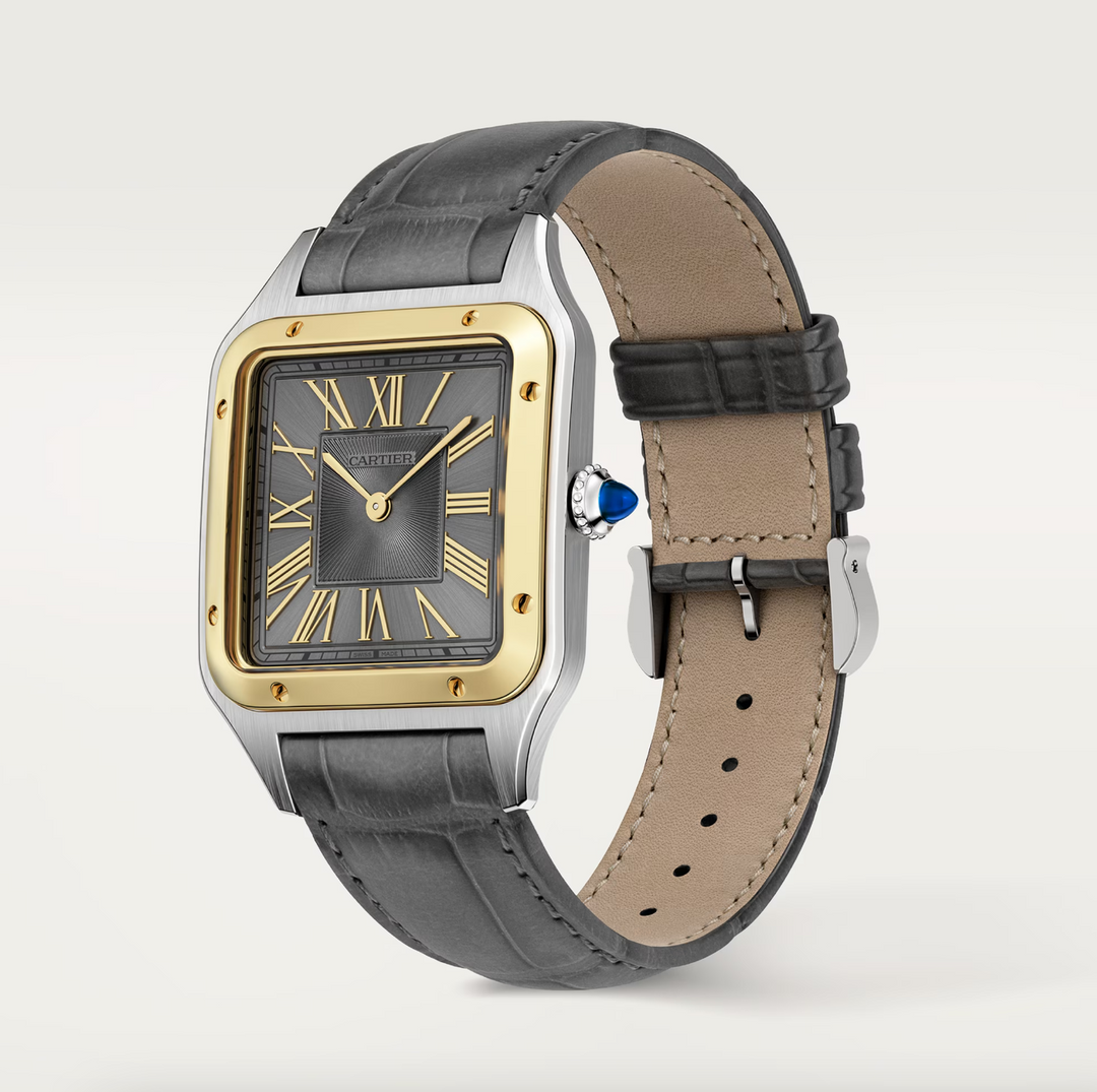 Santos Dumont Steel and Yellow Gold Large Model