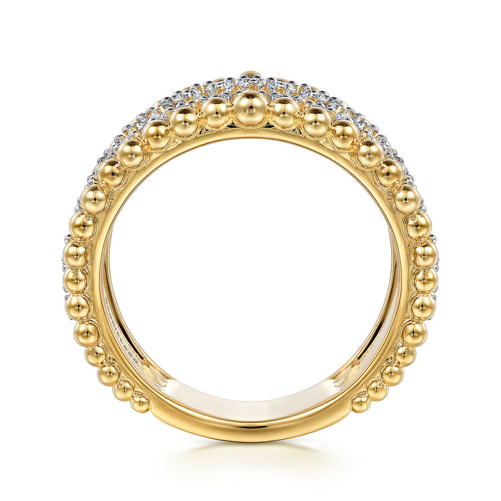 Bujukan Wide Diamond Ring