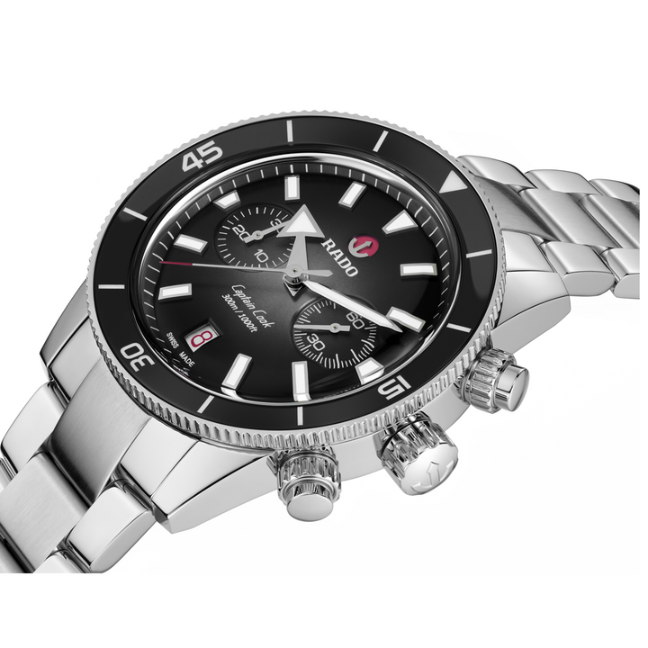 Captain Cook Chronograph Silver Gradient Dial 43MM Watch
