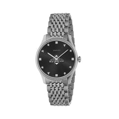 YA1264154|GUCCI |G-TIMELESS |MD 36mm Steel Watch Black Dial Bee