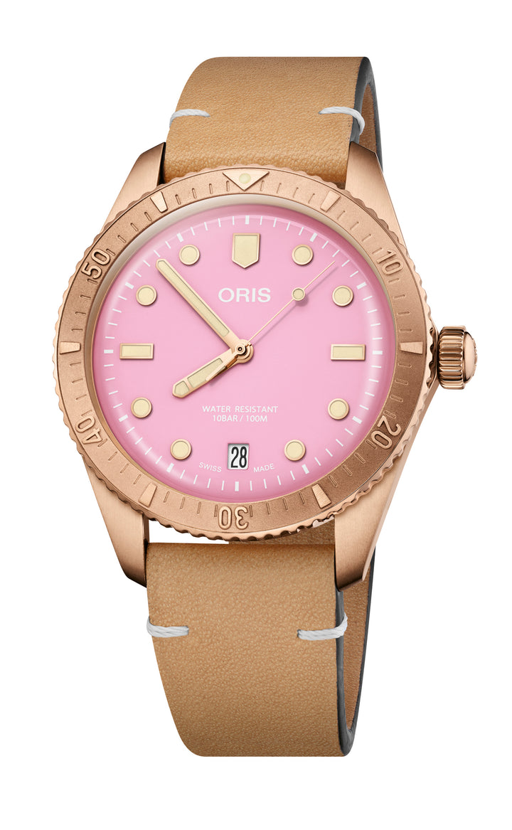 Divers Sixty-Five Cotton Candy Bronze Pink 38MM