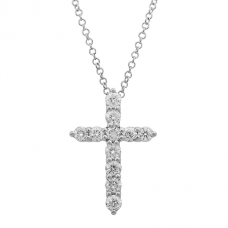 Diamond Cross Pendant Necklace