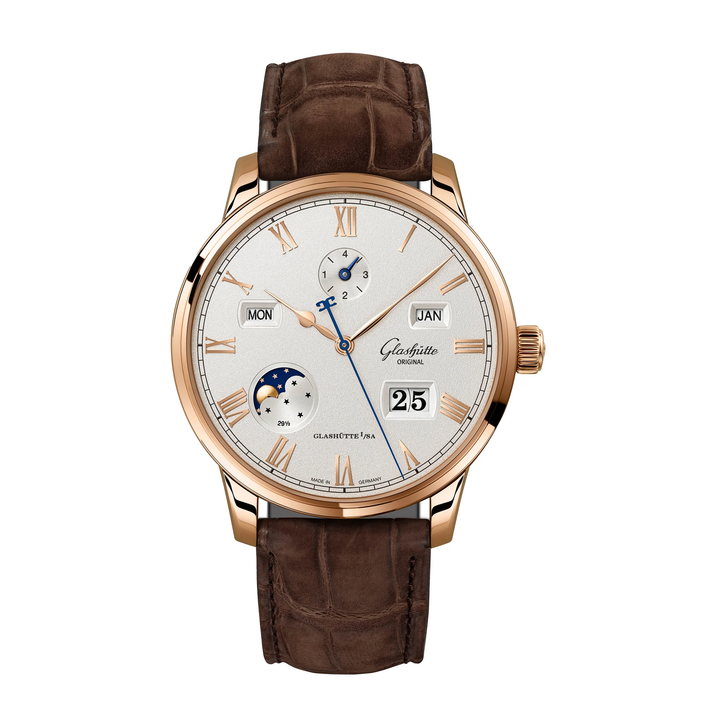 Senator Excellence Perpetual Calendar, Silver Dial 42MM