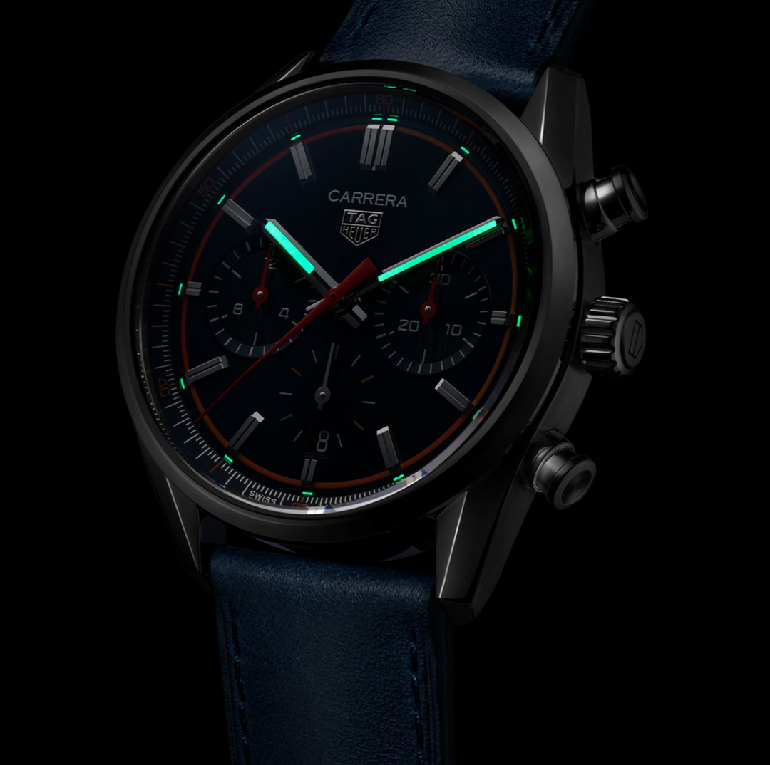 Carrera Chronograph Blue Dial and Strap 42MM Watch