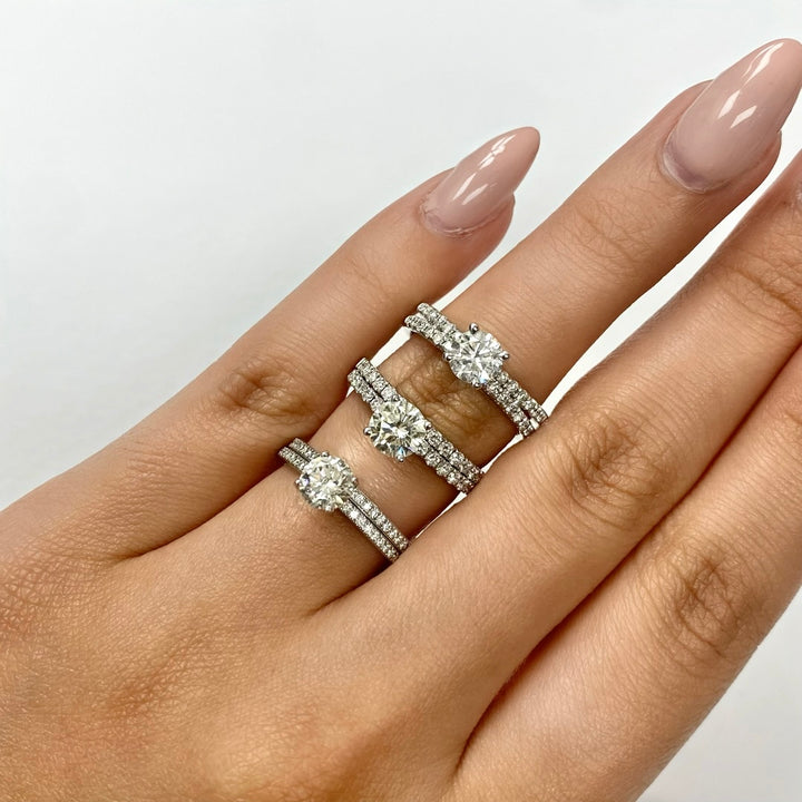 Engagement Ring with Matching Band
