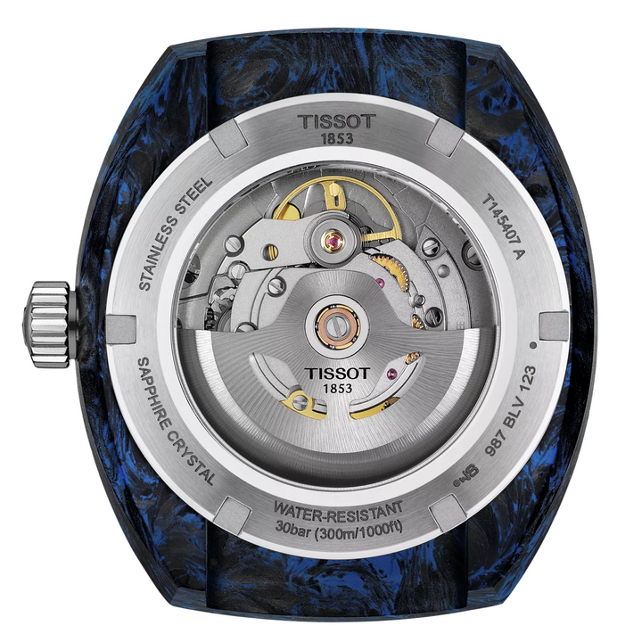 Sideral Powermatic 80 Blue Rubber Strap 41MM Watch