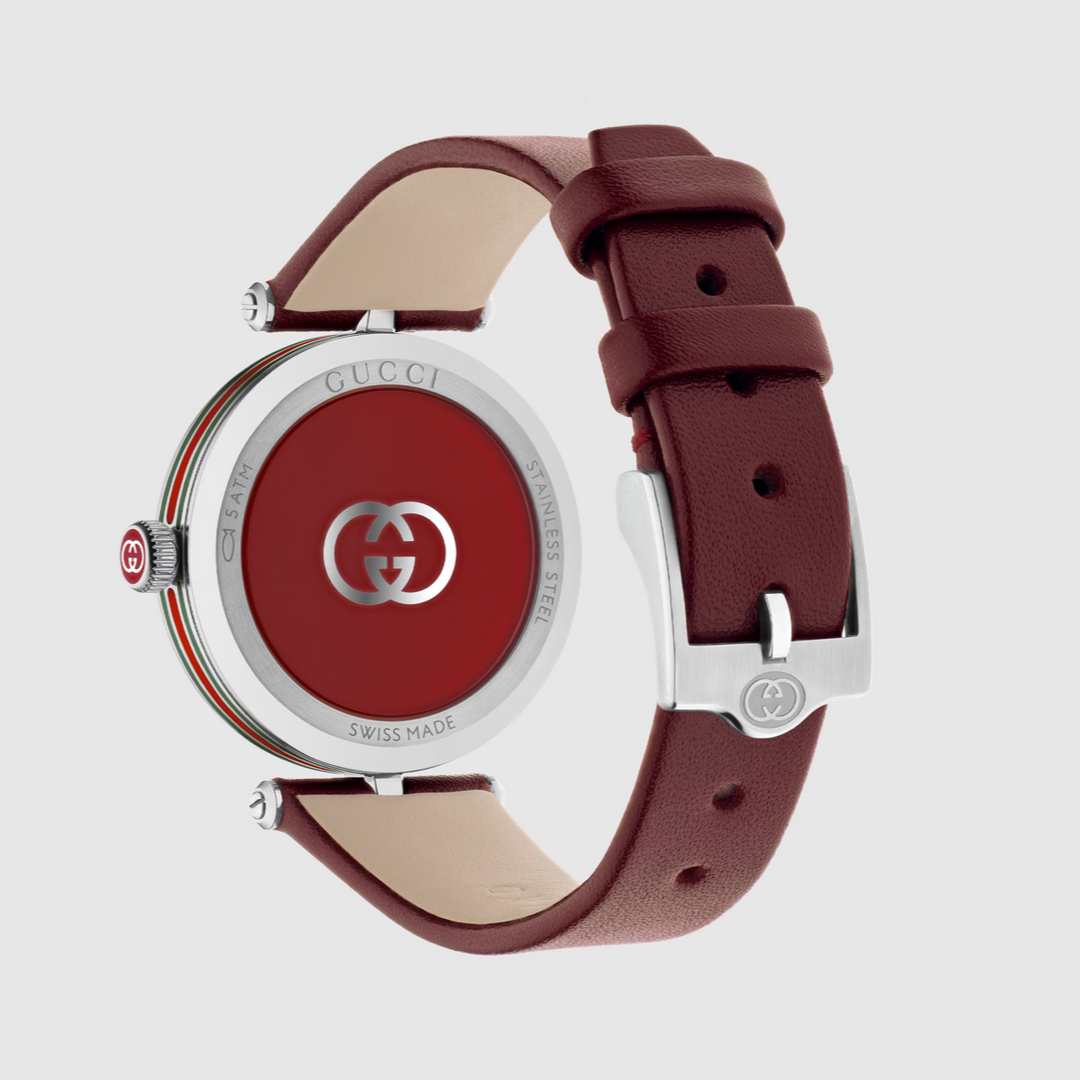 Model 2000 Red Leather Strap 30MM Watch