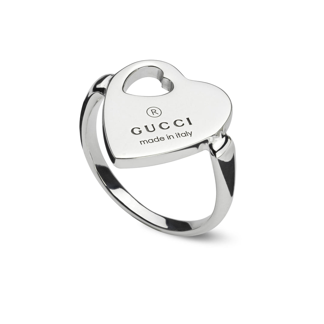 YBC796357001013|GUCCI |TRADEMARK |Heart Ring Silver