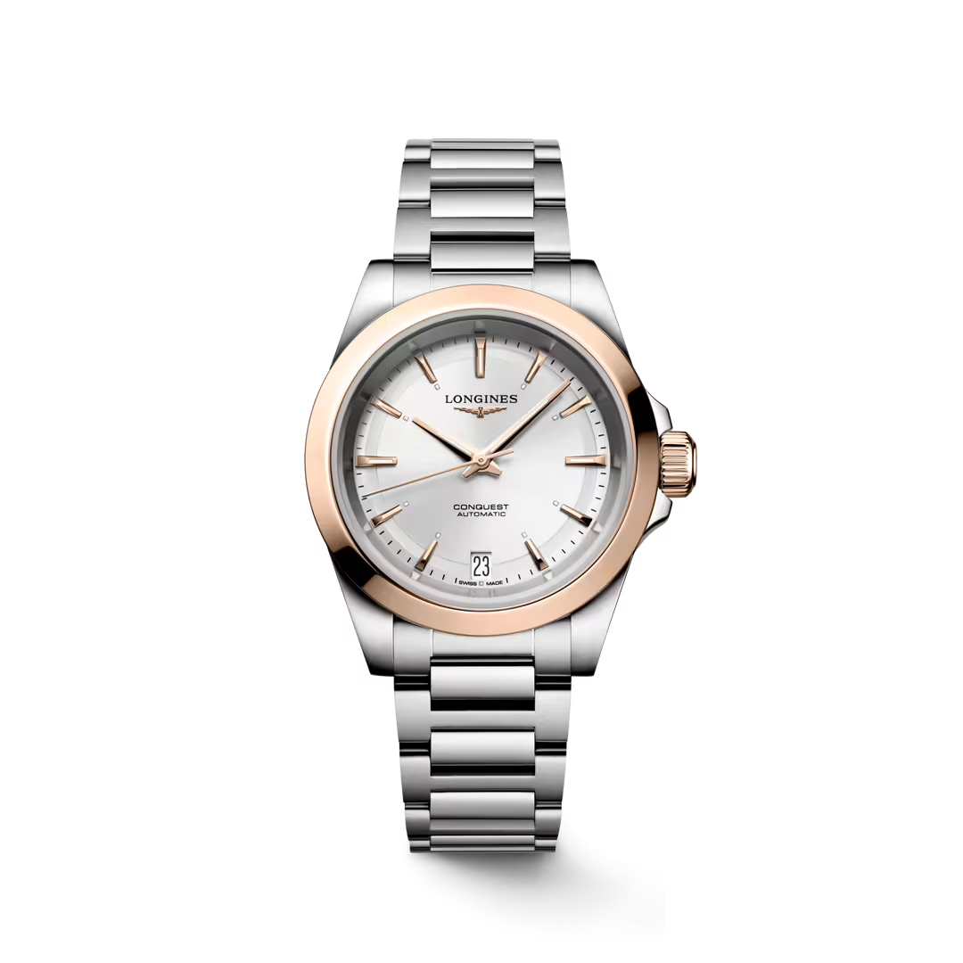 L34305726 | Longines | Conquest 34mm SS18KRG BR SLV DIAL AUTO