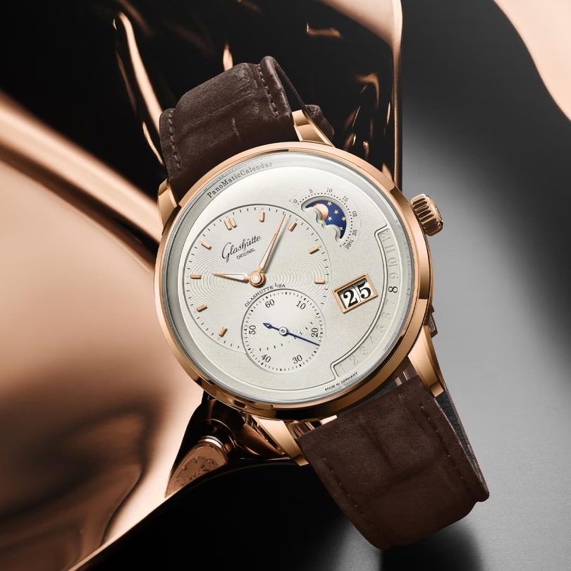 PanoMaticCalendar Watch, Silver Dial 42MM