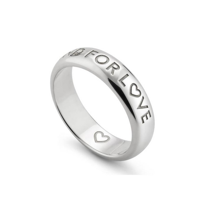 Blind For Love Silver 5MM Ring