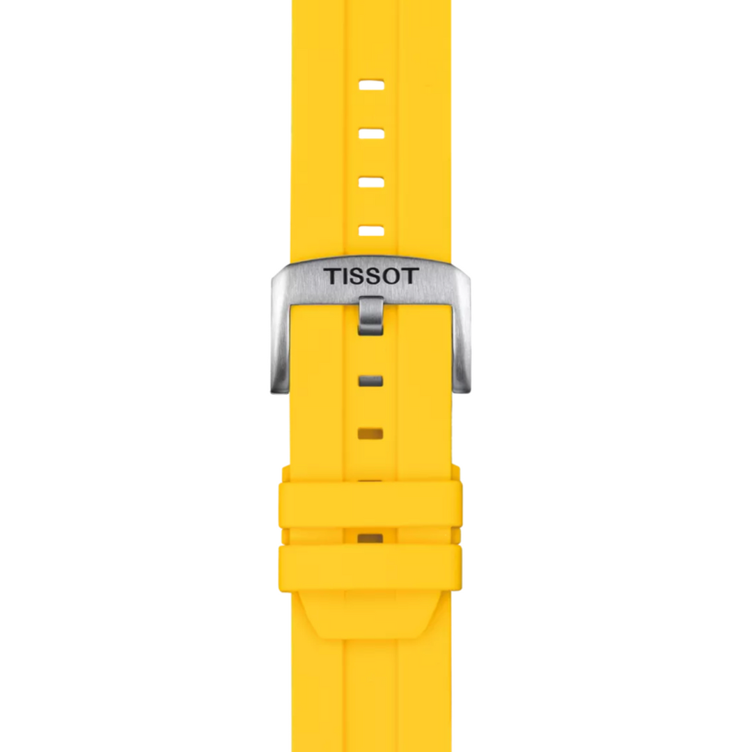 Yellow Rubber Strap Lugs 22MM