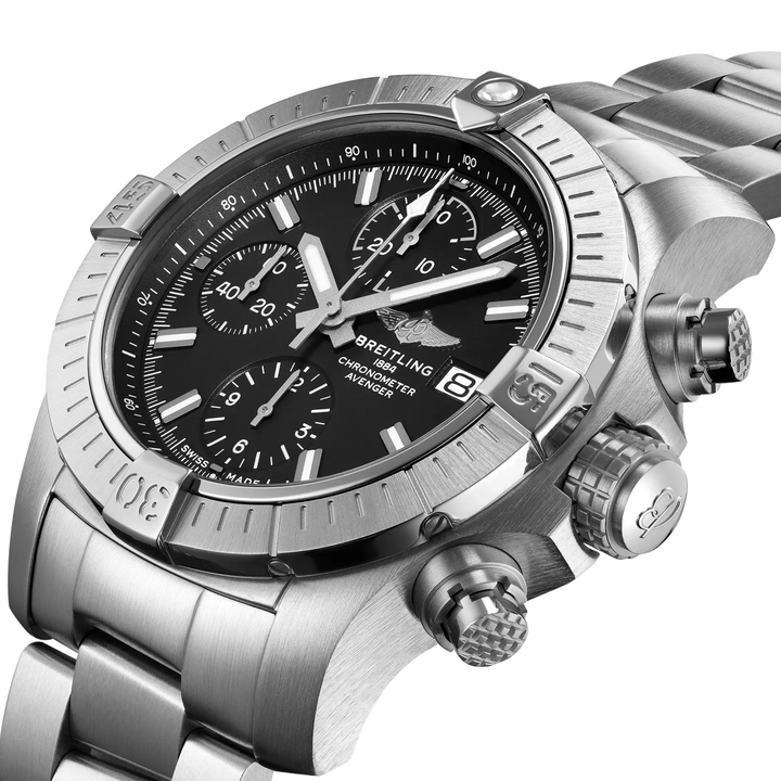 Avenger Chronograph Black Dial 43MM Watch
