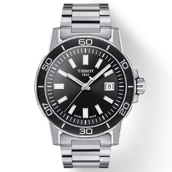Supersport Gent Black Dial 44MM Watch