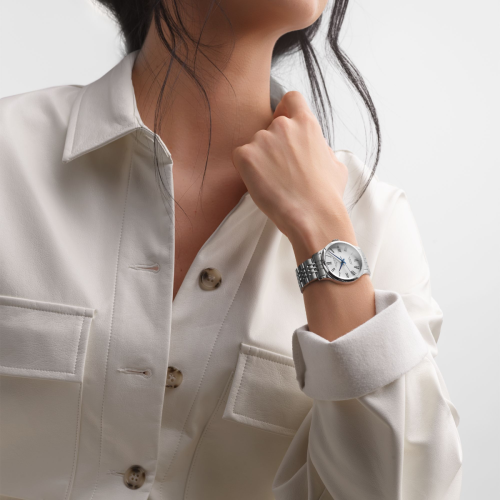 Record 38.5MM Stainless Steel Watch