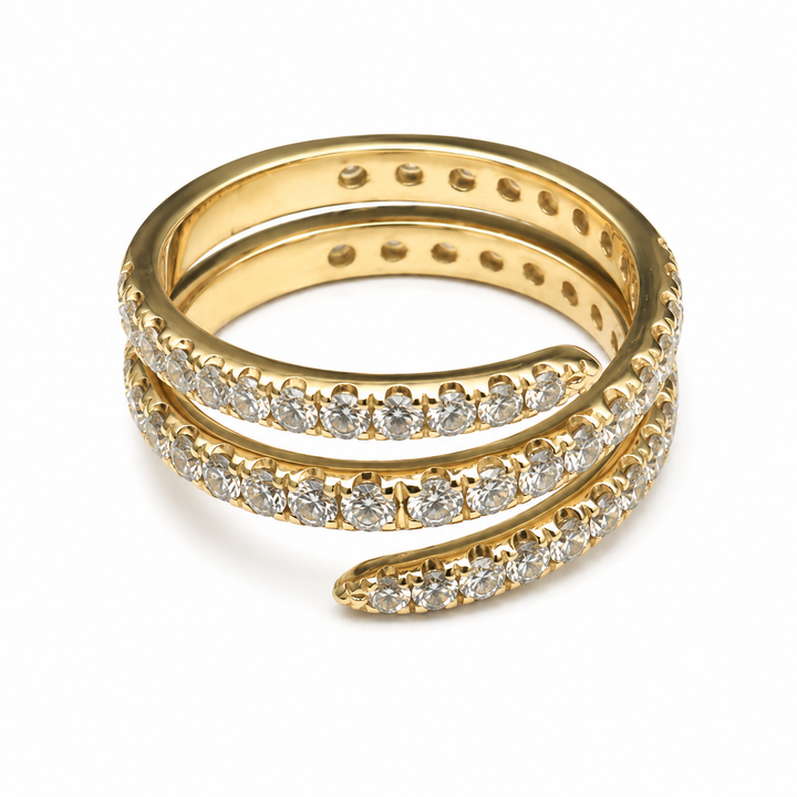 Diamond Pinky Ring in Yellow Gold