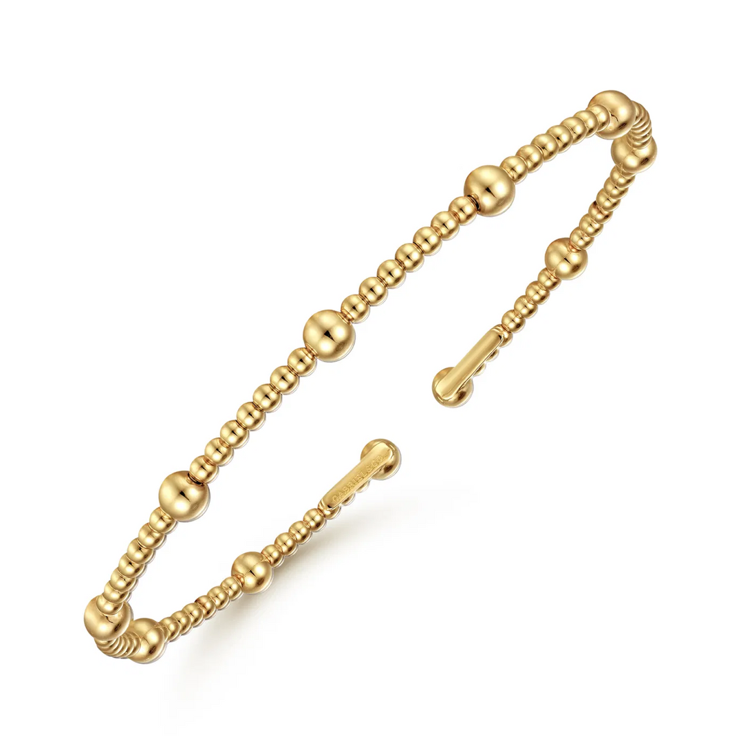 Flexible Beaded Bangle Bracelet