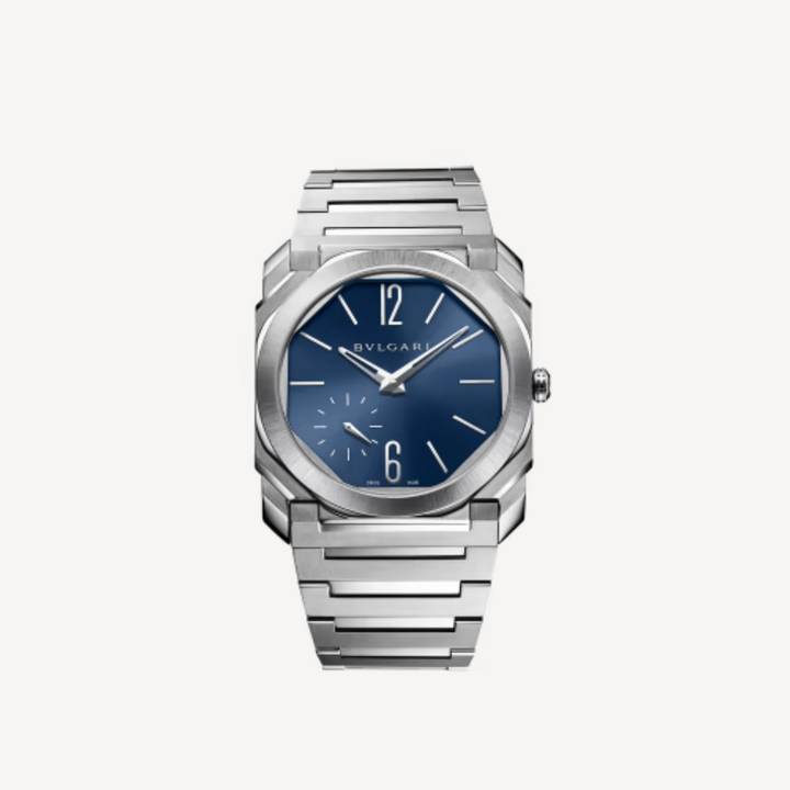 Octo Finissimo Stainless Steel with Blue Dial 40MM Watch