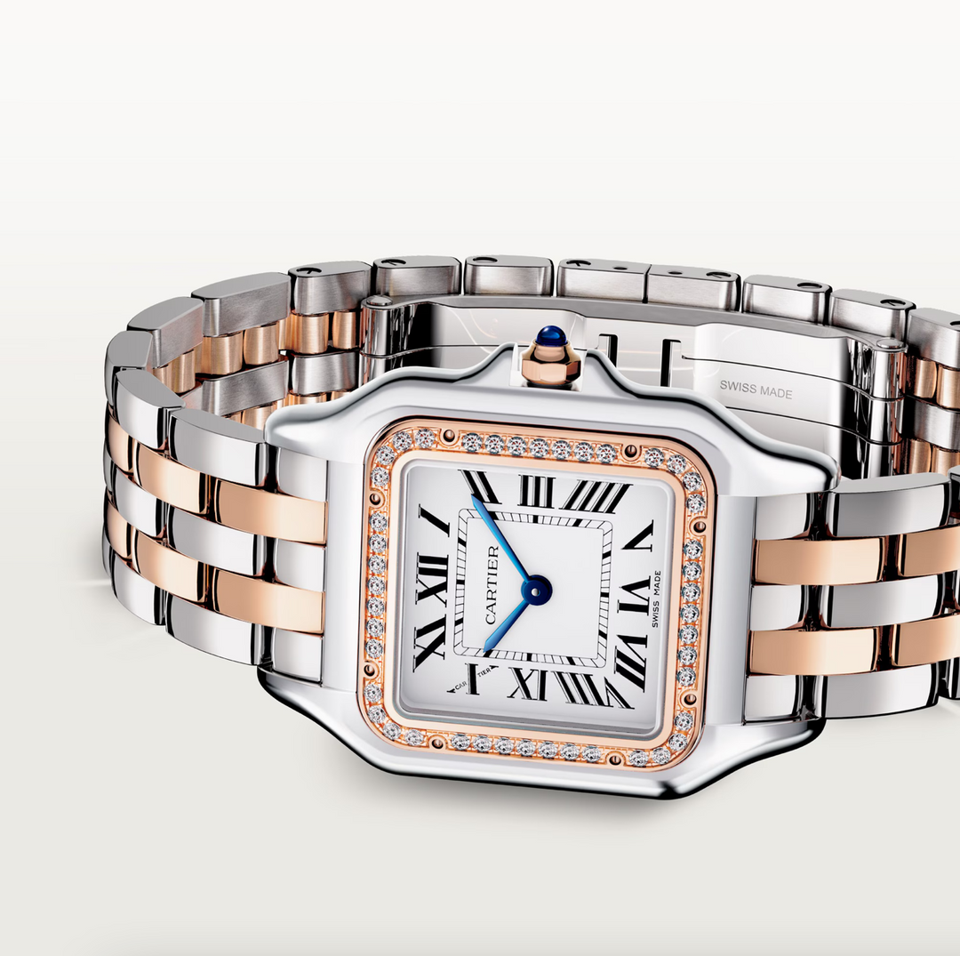 Panthère Steel and Rose Gold Medium Model