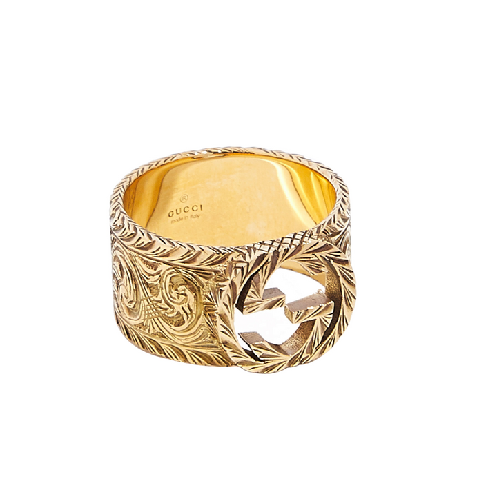 Interlocking G Yellow Gold 12MM Ring
