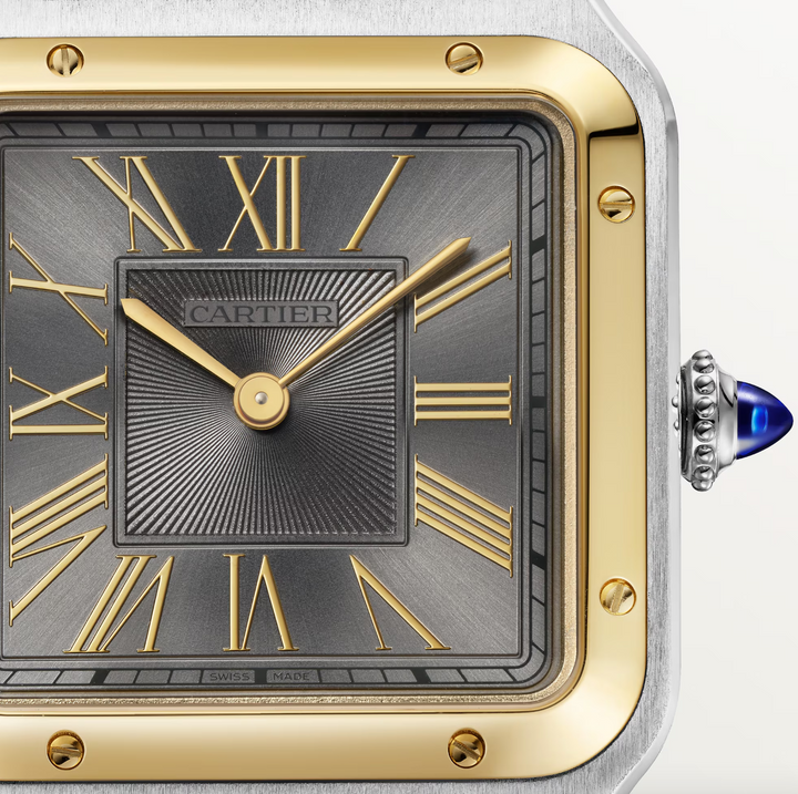 Santos Dumont Steel and Yellow Gold Large Model