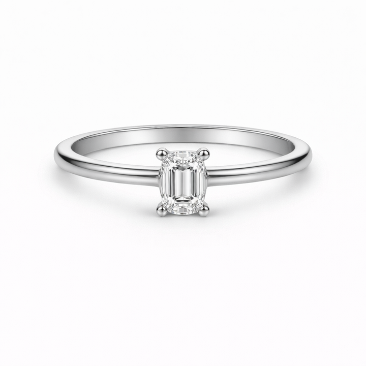 .50CT Emerald Cut Diamond Solitaire Ring
