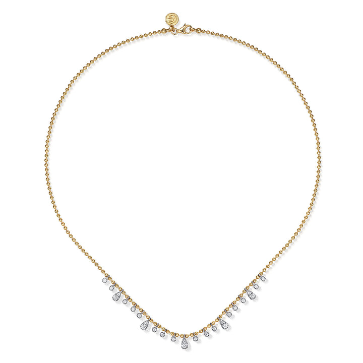 Diamond Bujukan Droplets Beaded Necklace