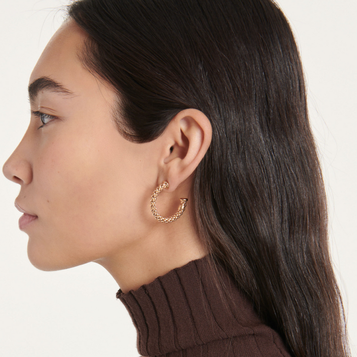 Yellow Gold Hoop Earrings