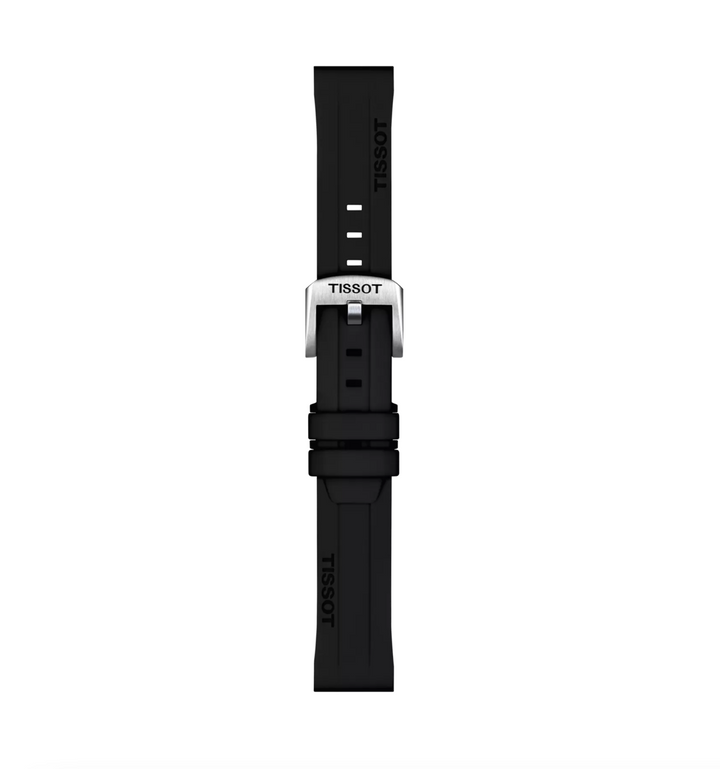 Black Silicone Strap Lugs 18MM