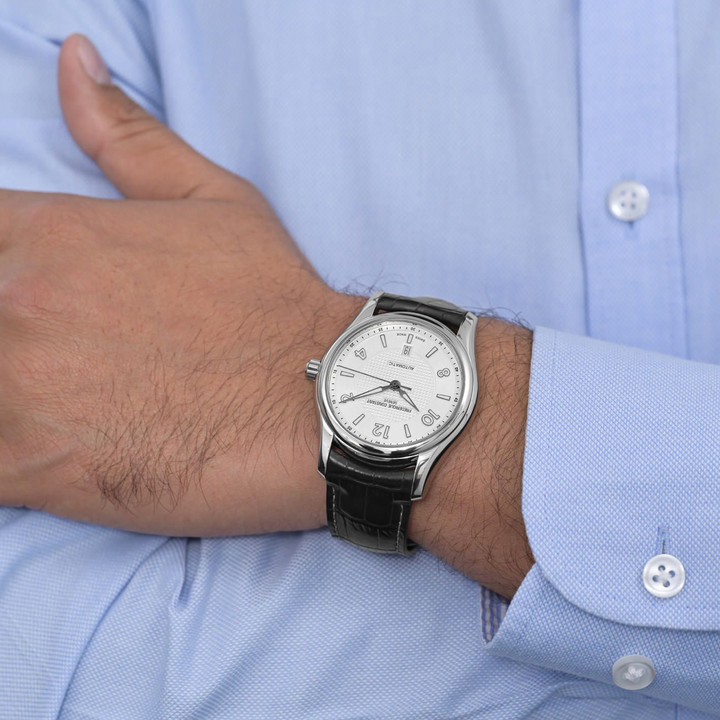 Runabout Automatic Black Leather Strap 43MM Watch