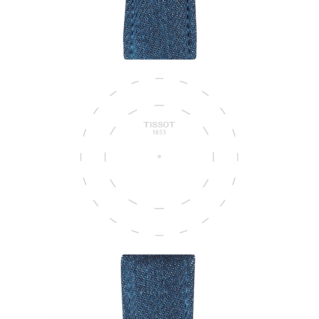 Jean Blue Textile Strap Lugs 22MM