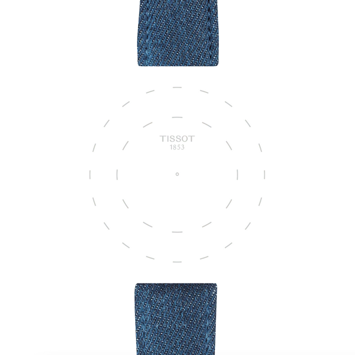 Jean Blue Textile Strap Lugs 22MM