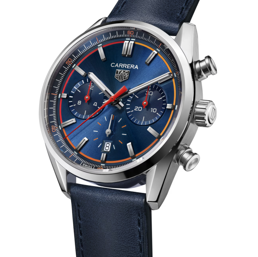 Carrera Chronograph Blue Dial and Strap 42MM Watch
