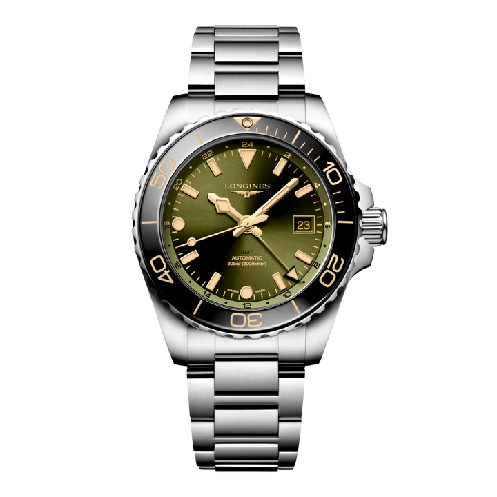 Hydroconquest GMT Green Dial/Bezel 41MM Watch