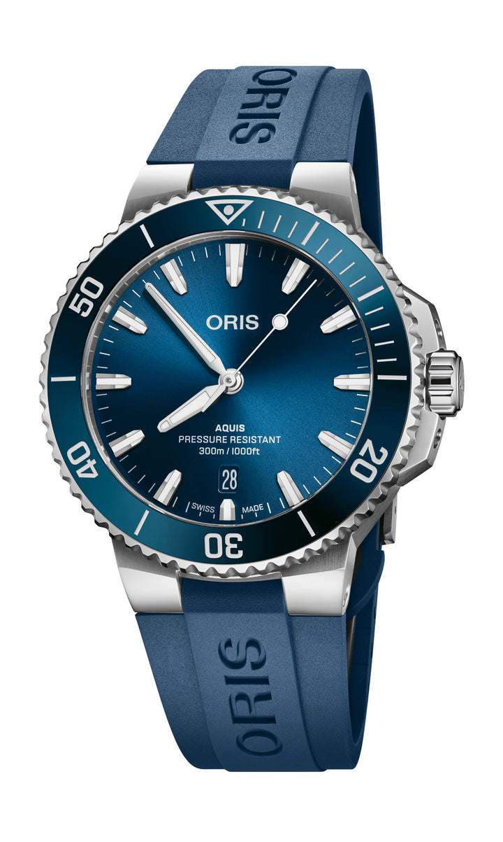 Aquis Date Blue 41.5MM Watch
