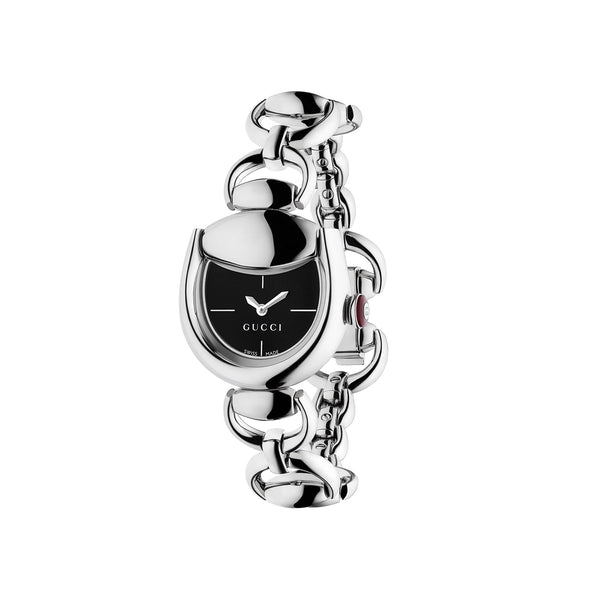 Horsebit Black Dial Watch