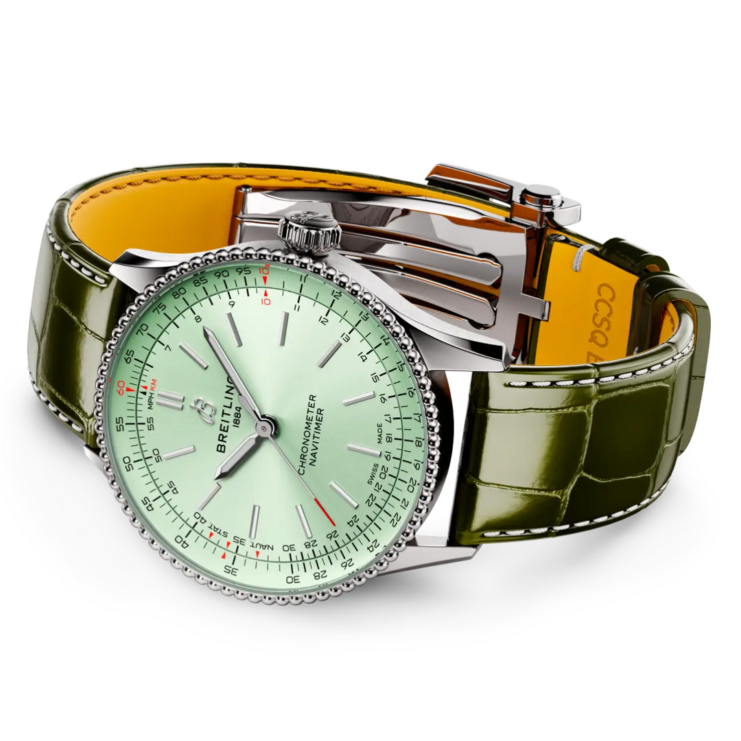 Navitimer Mint Green Dial 36MM Watch