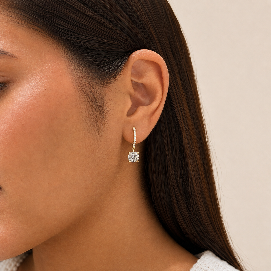 Dangle Earring with Diamonds