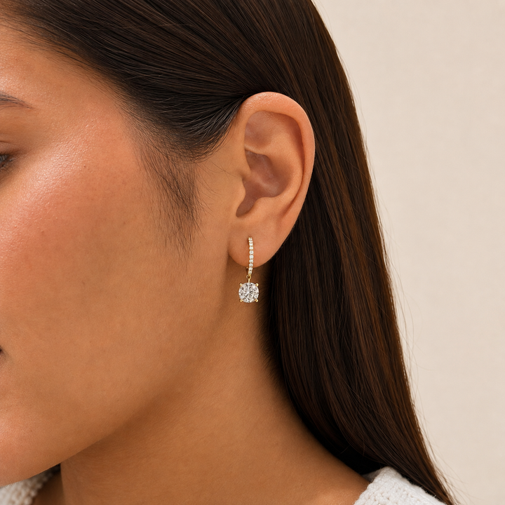 Dangle Earring with Diamonds