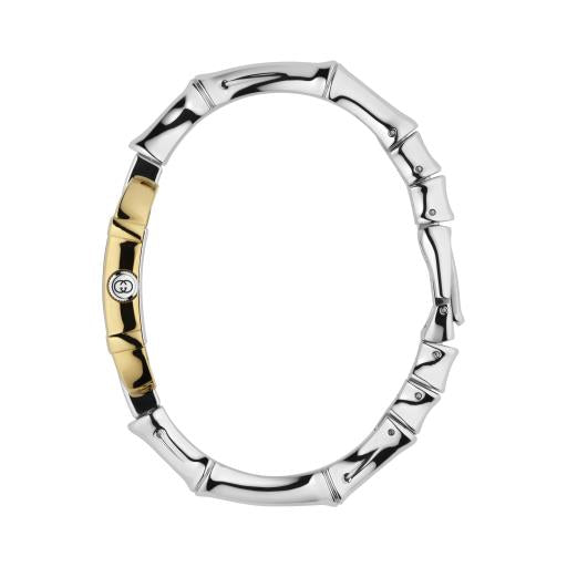 Bamboo Two Tone Bangle Watch