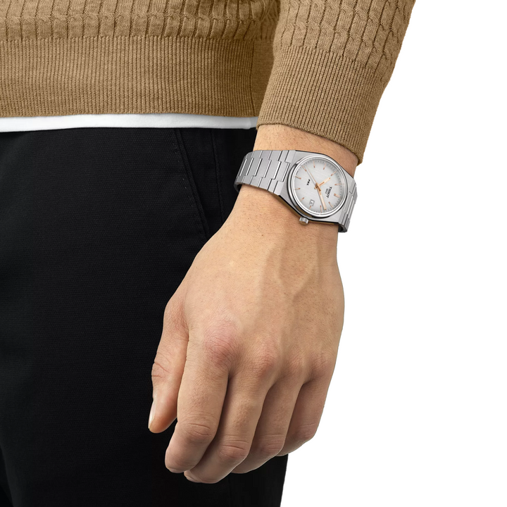 PRX 40250 Rose Accents with Silver Dial 40MM Watch