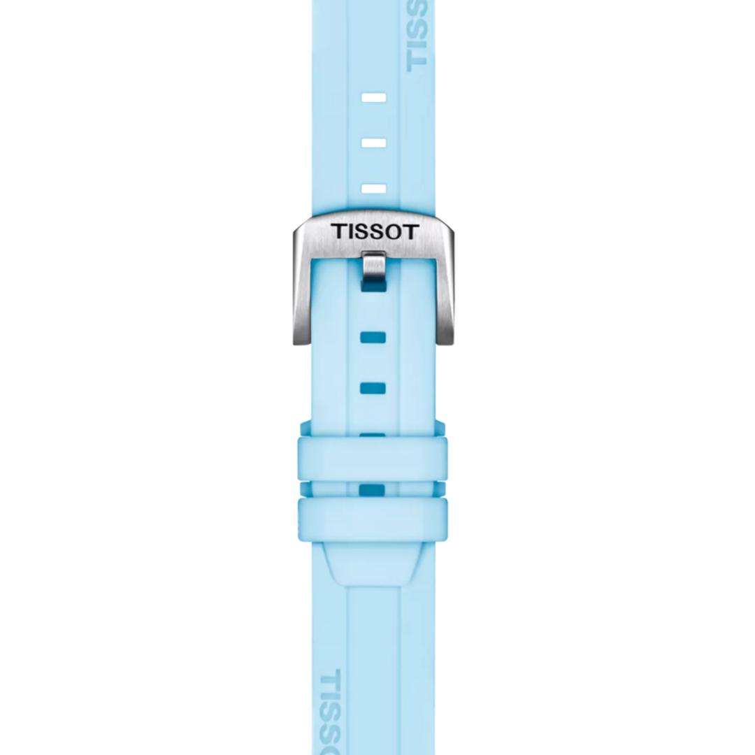 Light Blue Silicone Strap Lugs 18MM
