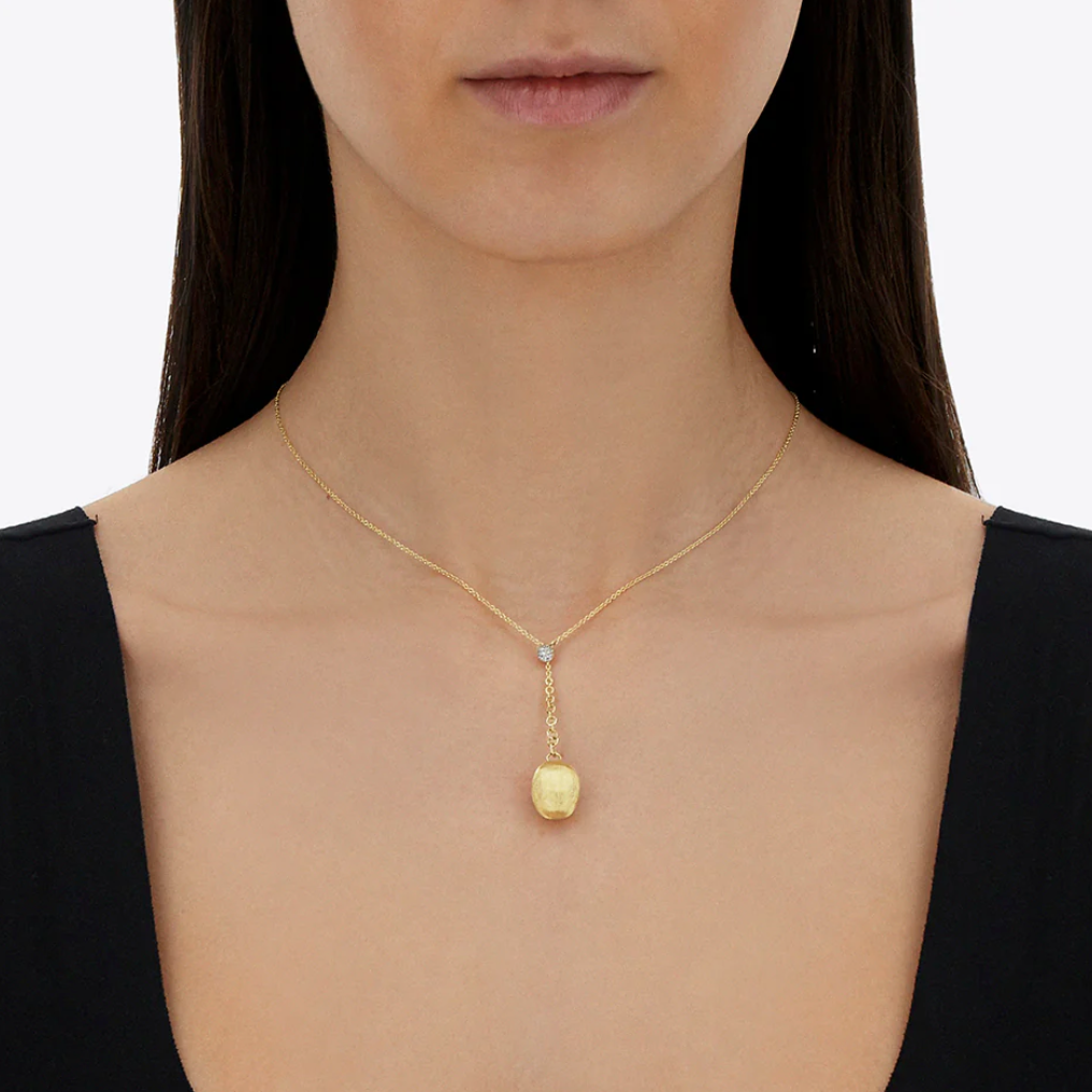 Candle Gold and Diamond Charming Pendant