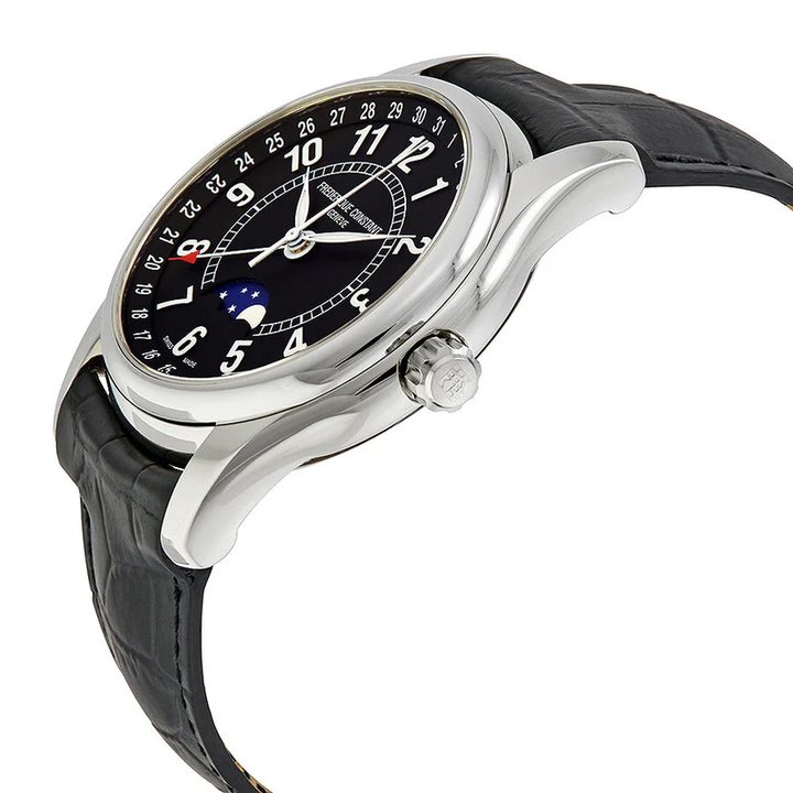 Moontimer Black Dial and Strap 43MM Watch