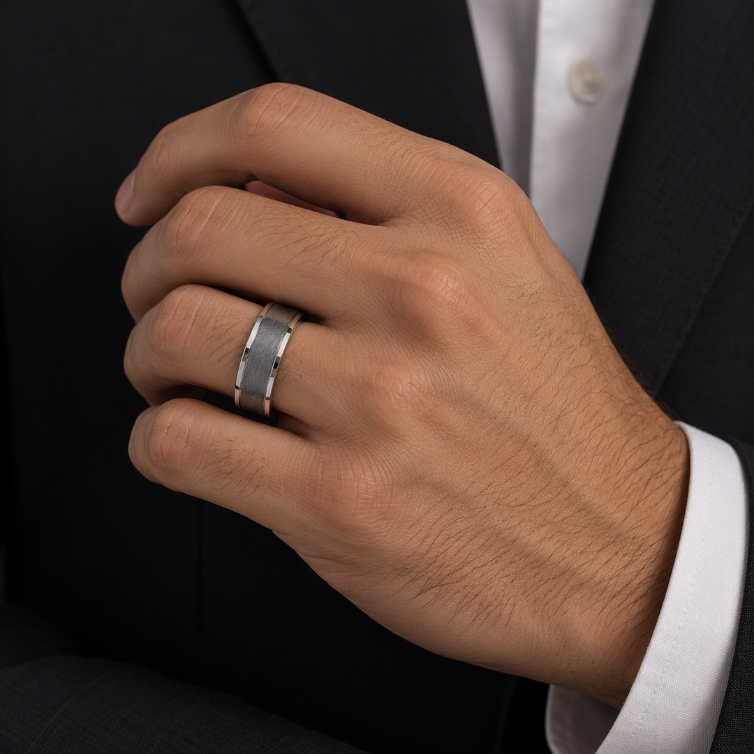 6mm White Gold Band Ring