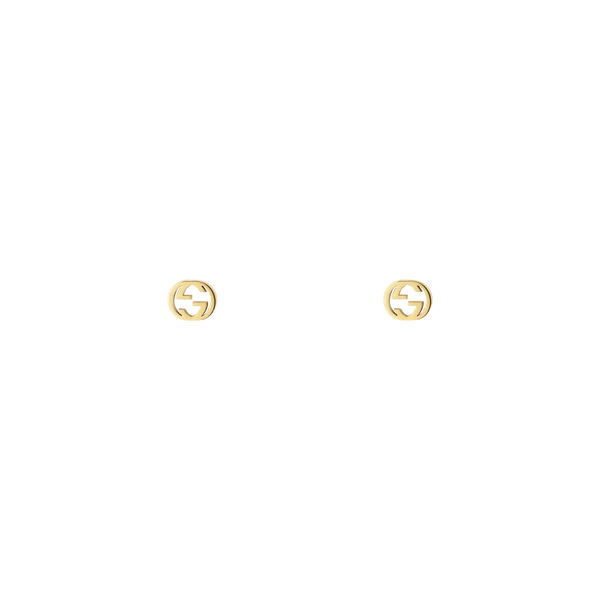 Interlocking G 18K Yellow Gold Stud Earrings
